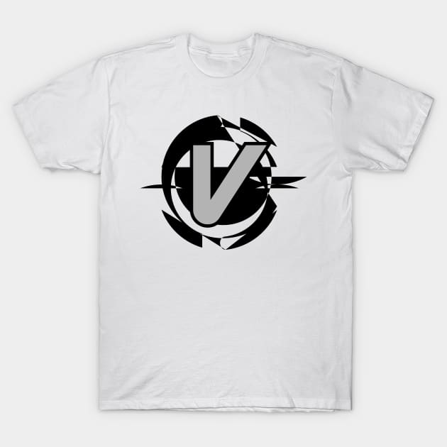 Futuristic Modern Letter V T-Shirt by DepicSpirit